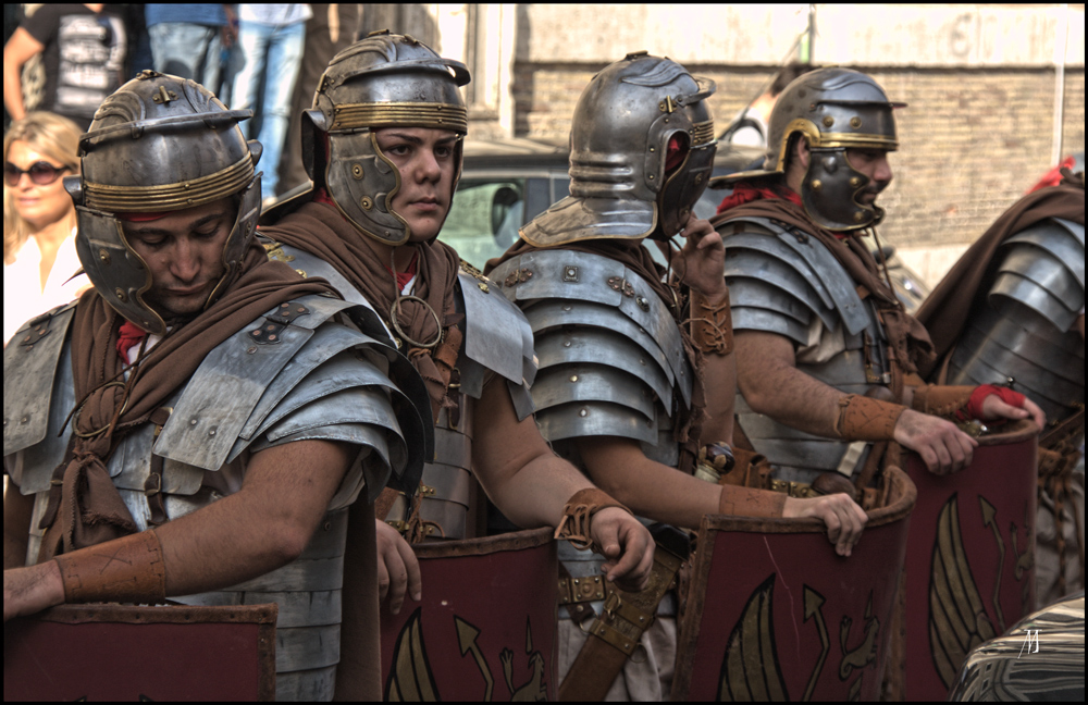 re-enactors: römische Legionäre 3