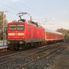 RE Hamburg Hbf - Flensburg  mit 112 147-4 als Schublok