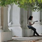 Reading in the Kuthodaw Pagoda