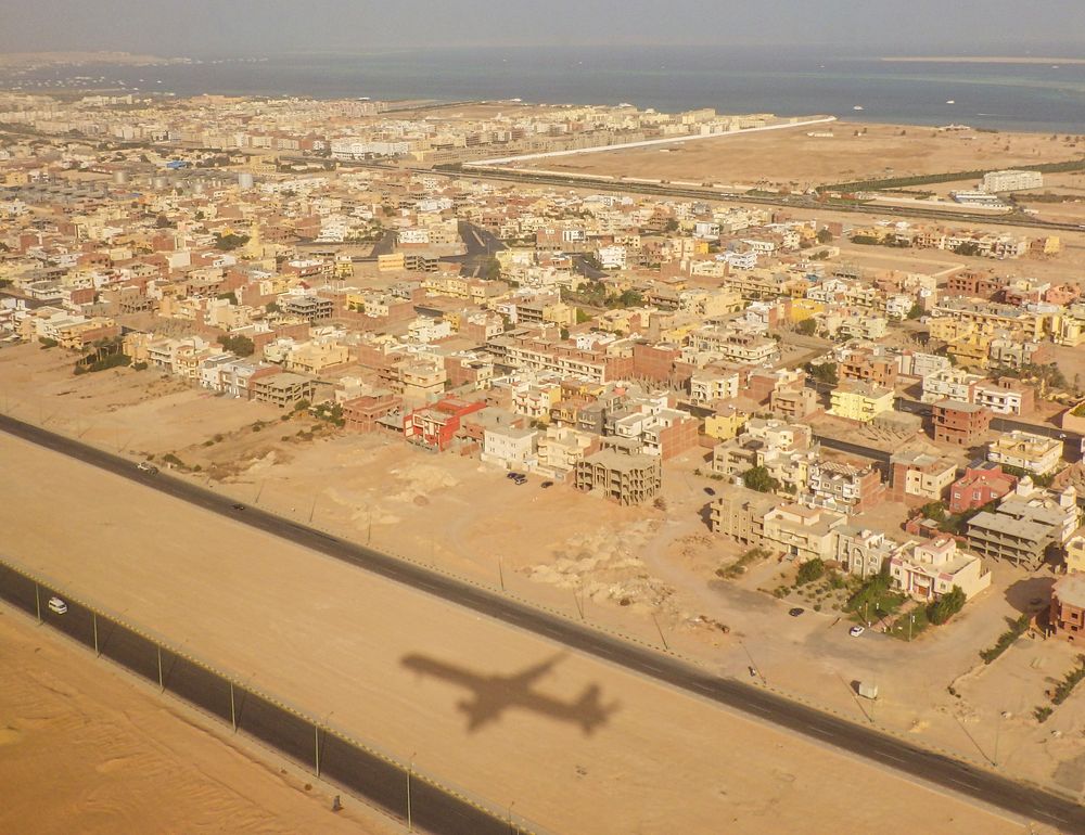 Ready for landing in Hurghada