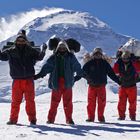 Ready to Go French Pass (5360m), hinten Dhaulagiri (8167m)