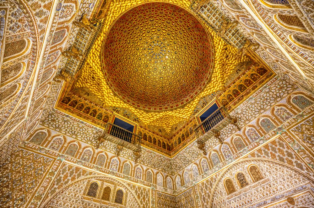 Cuadro De Los Embajadores Real Alcázar Sevilla - Salón de los Embajadores (2) Foto & Bild | spain