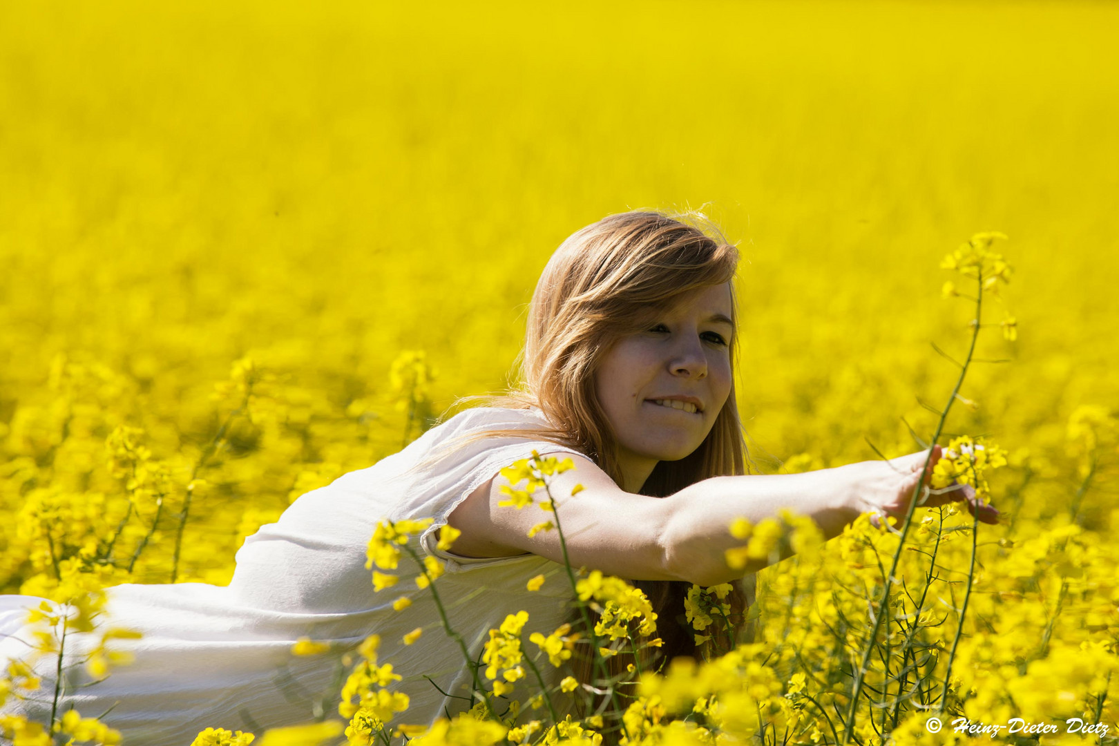 Rebecca im Rapsfeld 1