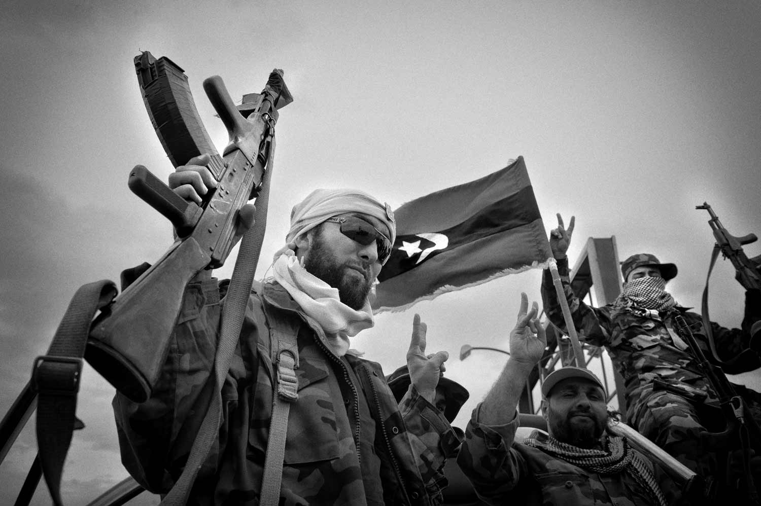 Rebel fighters, Western Gate, Adjdabiya