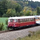 Rebenbummler auf der Krebsbachtalbahn bei Neckarbischofsheim Nord 17.10.2020