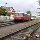 Rebenbummler auf der Krebsbachtalbahn beim Bf Siegelsbach 17.10.2020