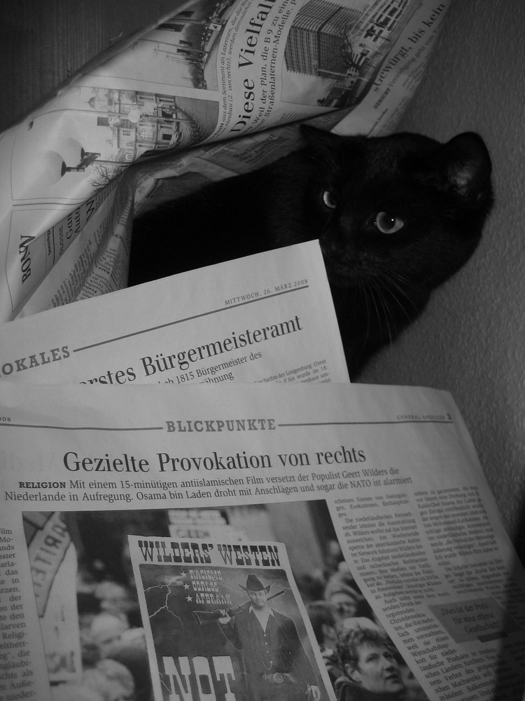 Rechts? Aber da ist doch niemand!