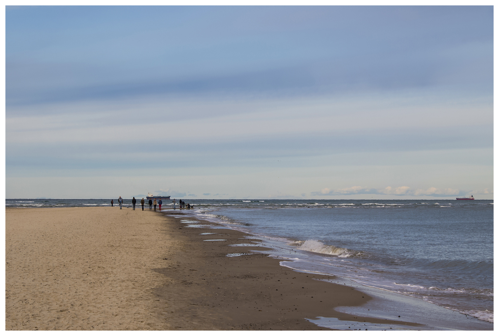 Rechts die Ostsee, links die Nordsee