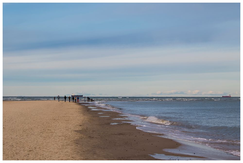 Rechts die Ostsee, links die Nordsee