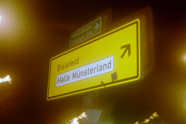 Rechts oben geht´s nach Bielefeld...