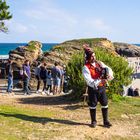 Recibimiento con música gallega.El gaiteiro.