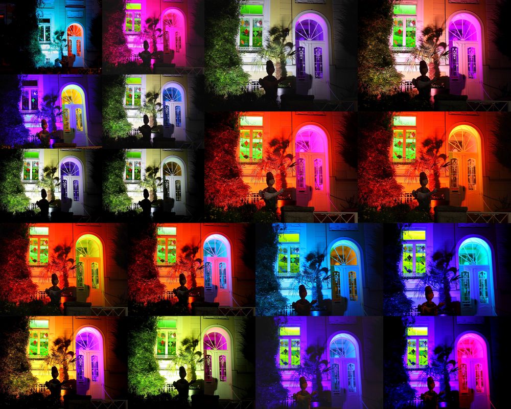 Recklinghausen leuchtet (Lichtinstallation in einem Privathaus)