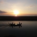 Recogida con el atardecer en Quepos de un día habitual para los lugareños. 