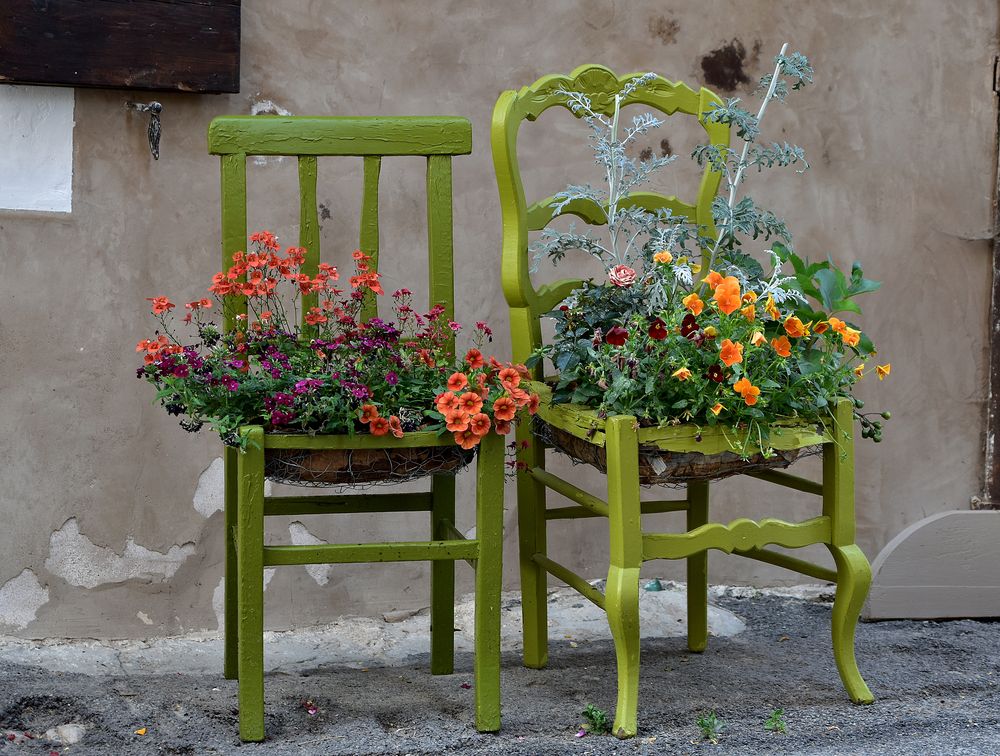 Recycling Chairs kreativ