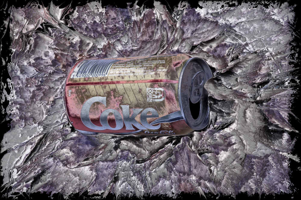 Recycling einer alten Cola-Dose