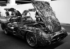 Recycling Skulptur - Mercedes 300 SL