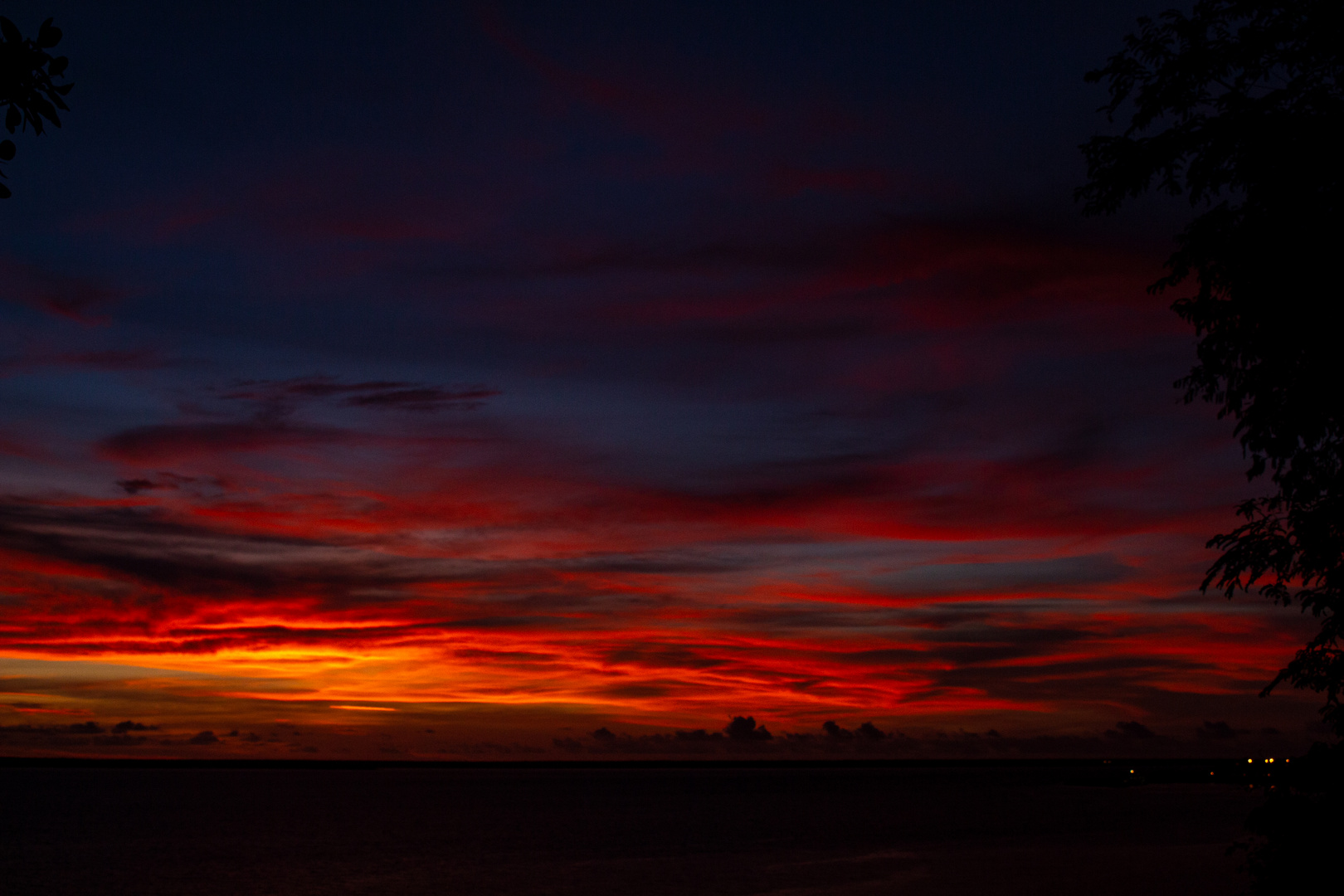 Red And Blue Sky