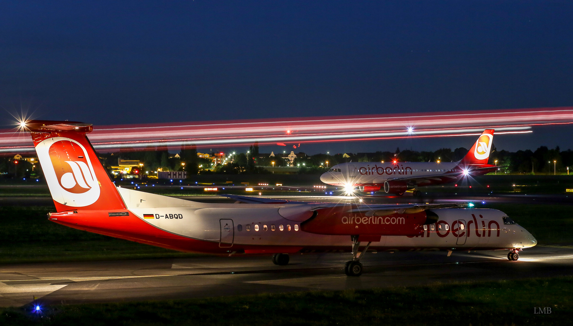 Red and White in the Night