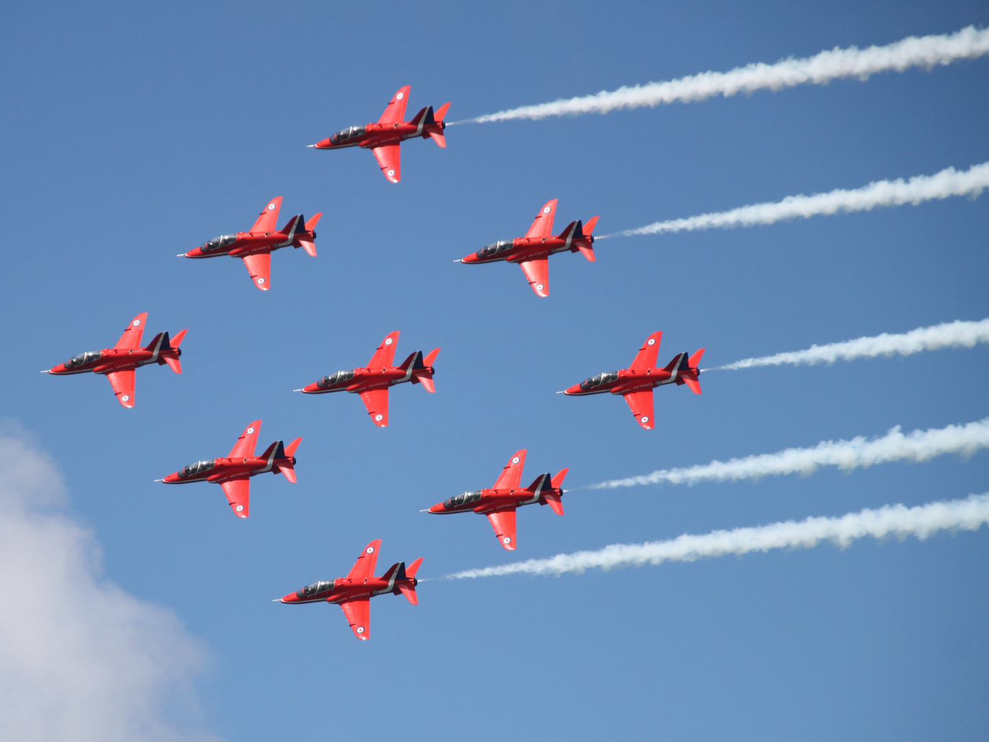 Red Arrows at Guernsey "Battle of Britain"