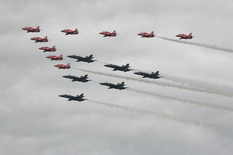 Red Arrows + Blue Angel