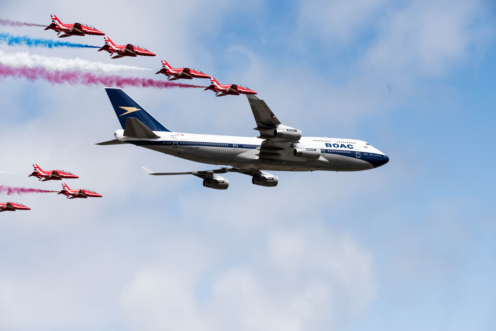 RED ARROWS BOAC 747