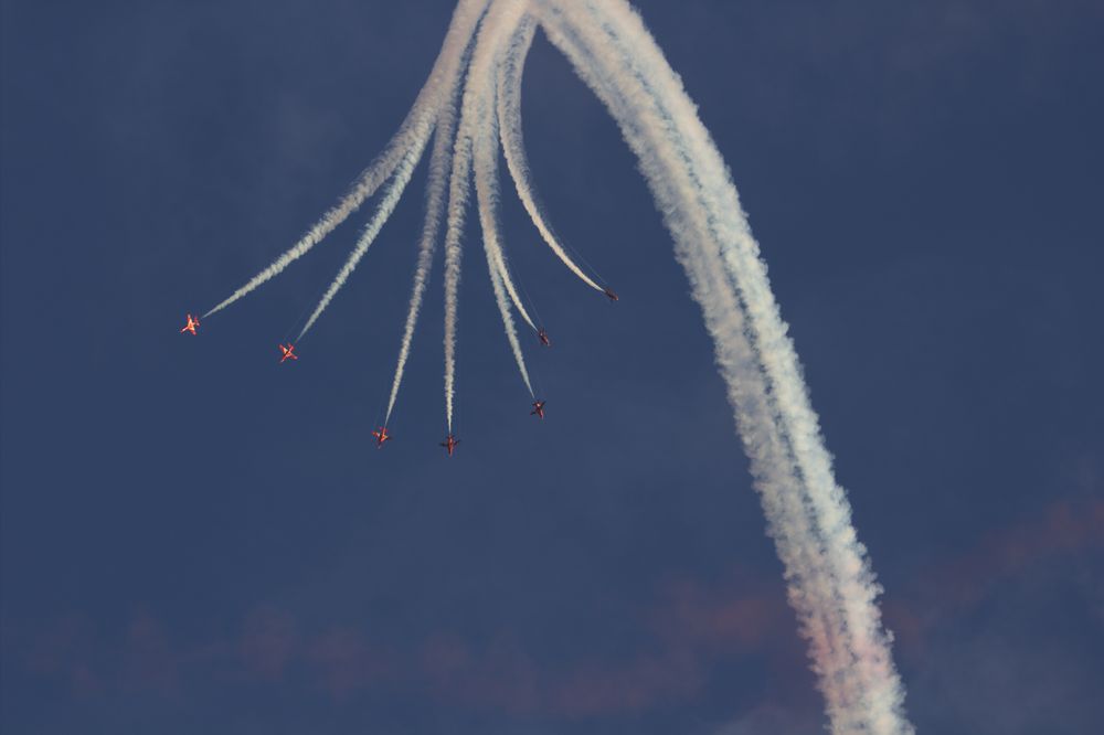 Red Arrows der Royal Airforce