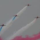 Red Arrows im Formationsflug Farnborough 2006