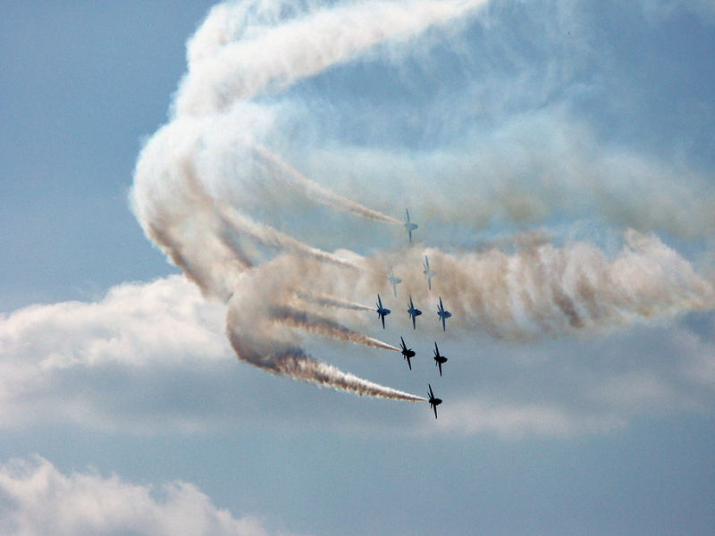 Red Arrows in Beige