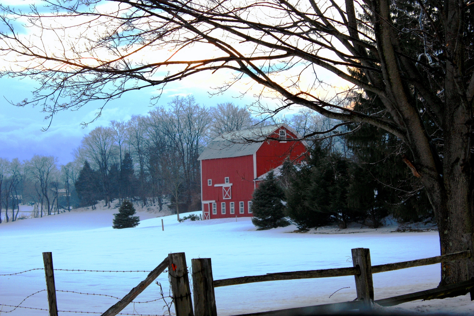 red barn