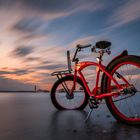 Red Baron Beach Cruiser in sunset