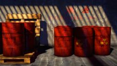 Red barrels, nach der Idee von blenderguru, Andrew Price