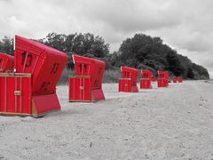 Red baskets