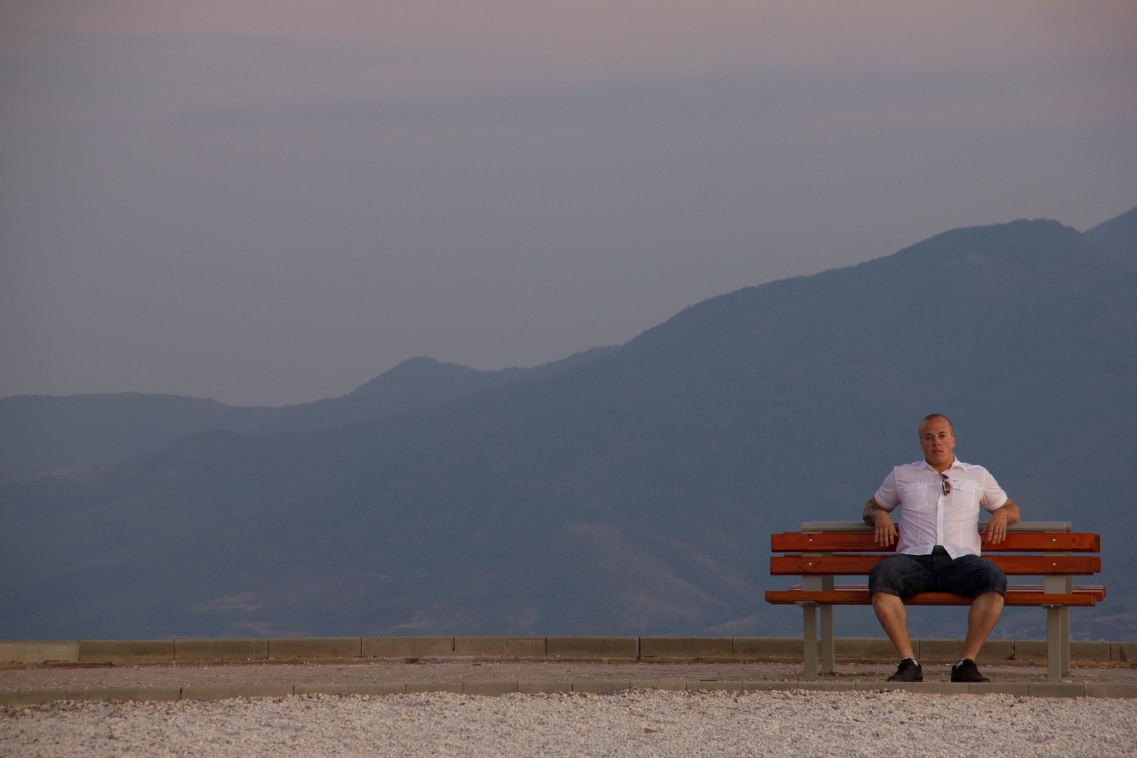 Red bench