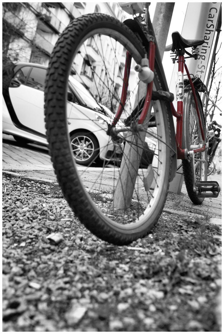 red bike