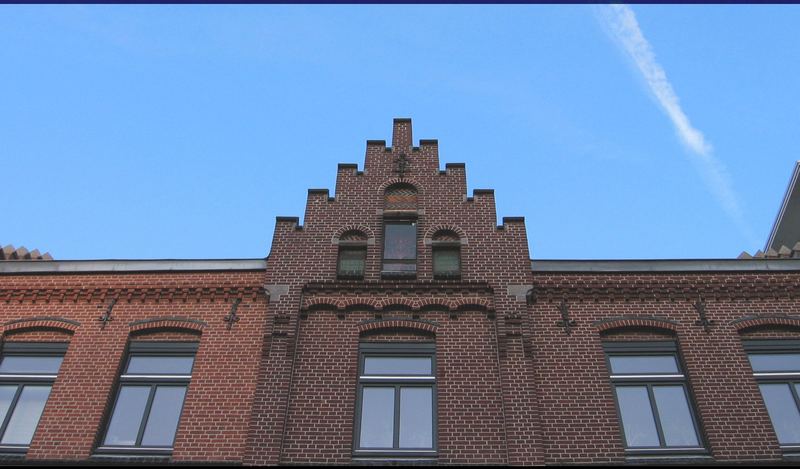 Red bricks & blue sky