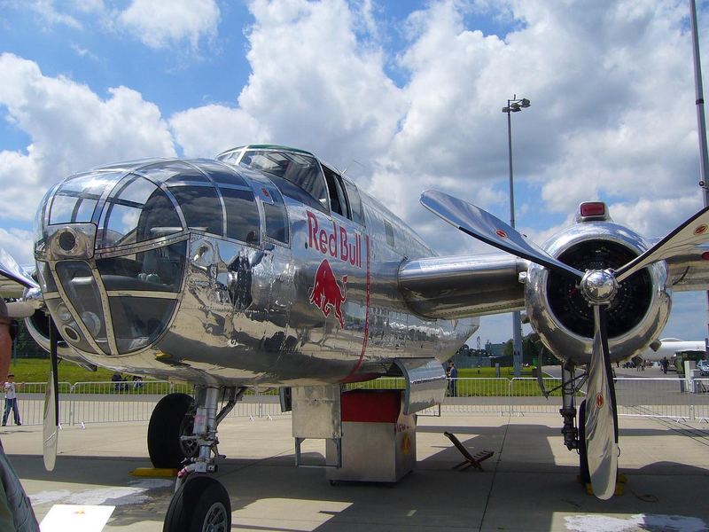 Red Bull B25J Mitchell N6123C @ Geilenkirchen AB