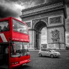 "Red Bus in Paris"