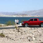 "Red Car at Lake Mead"