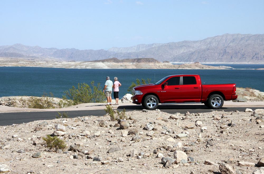 "Red Car at Lake Mead"