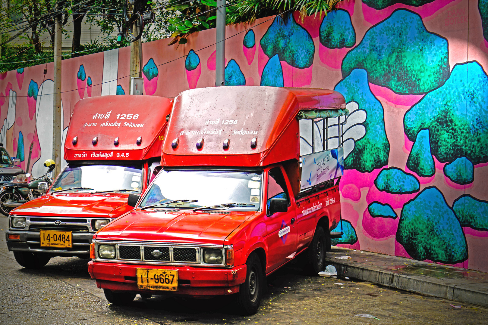 Red Cars in Bangkok