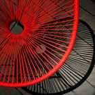 red chair with black shadow