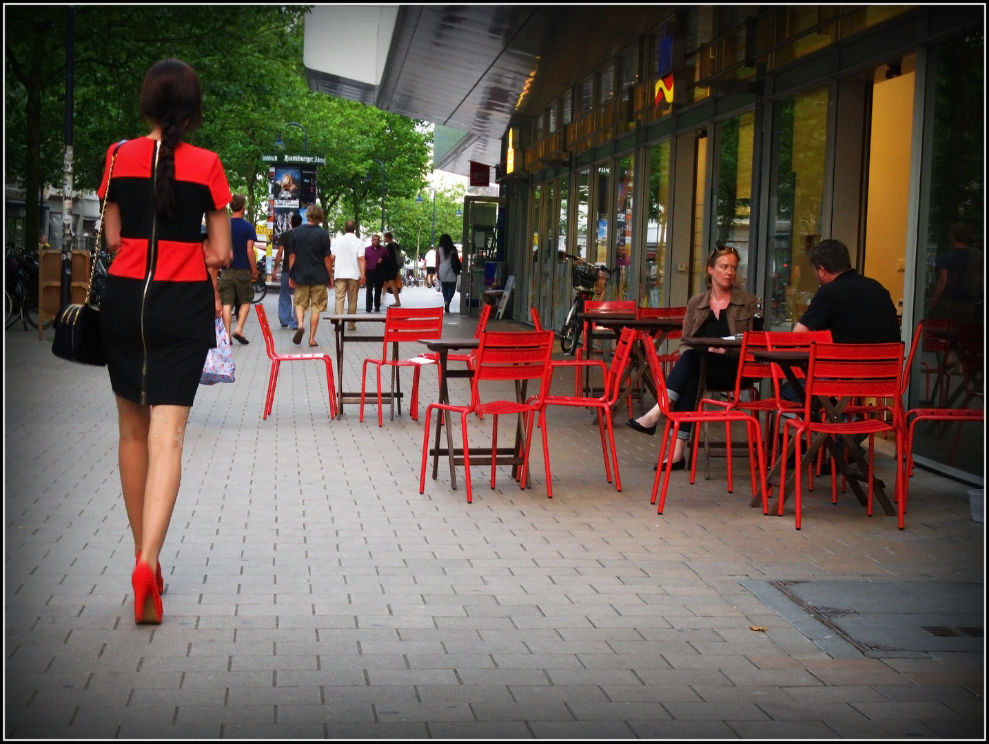 Red chairs