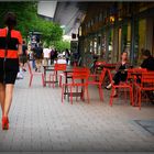 Red chairs