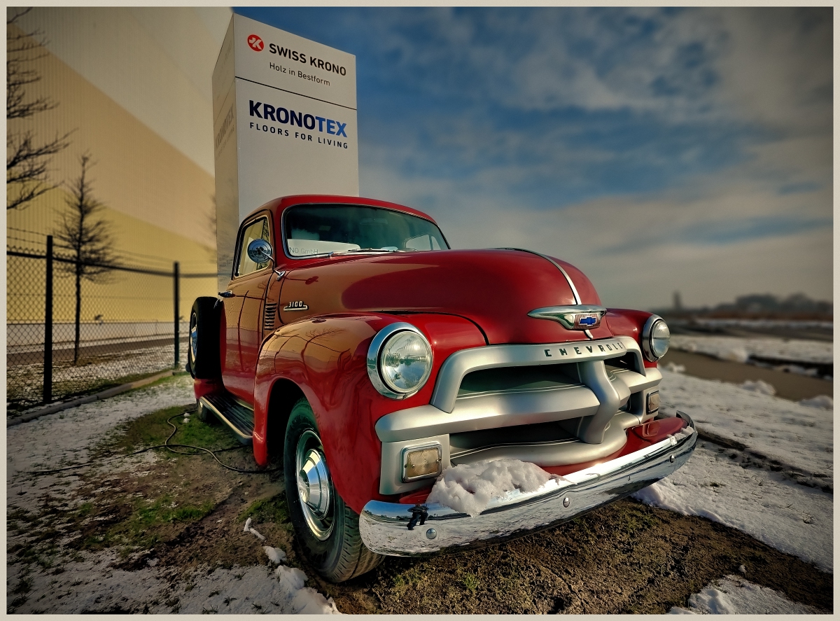 Red Chevy Pickup