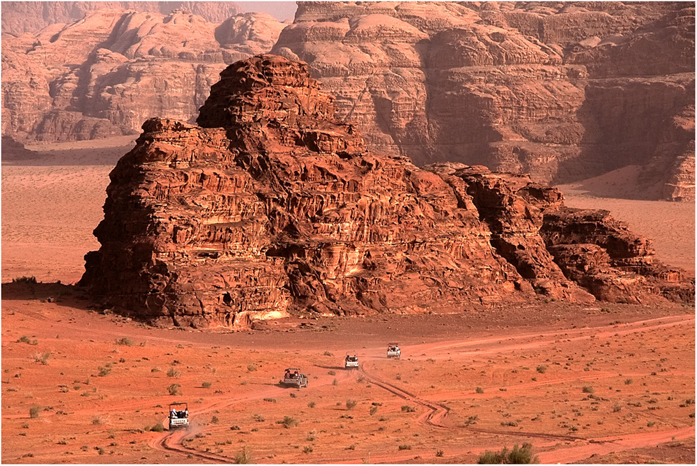 ~ red colored wadi rum ~