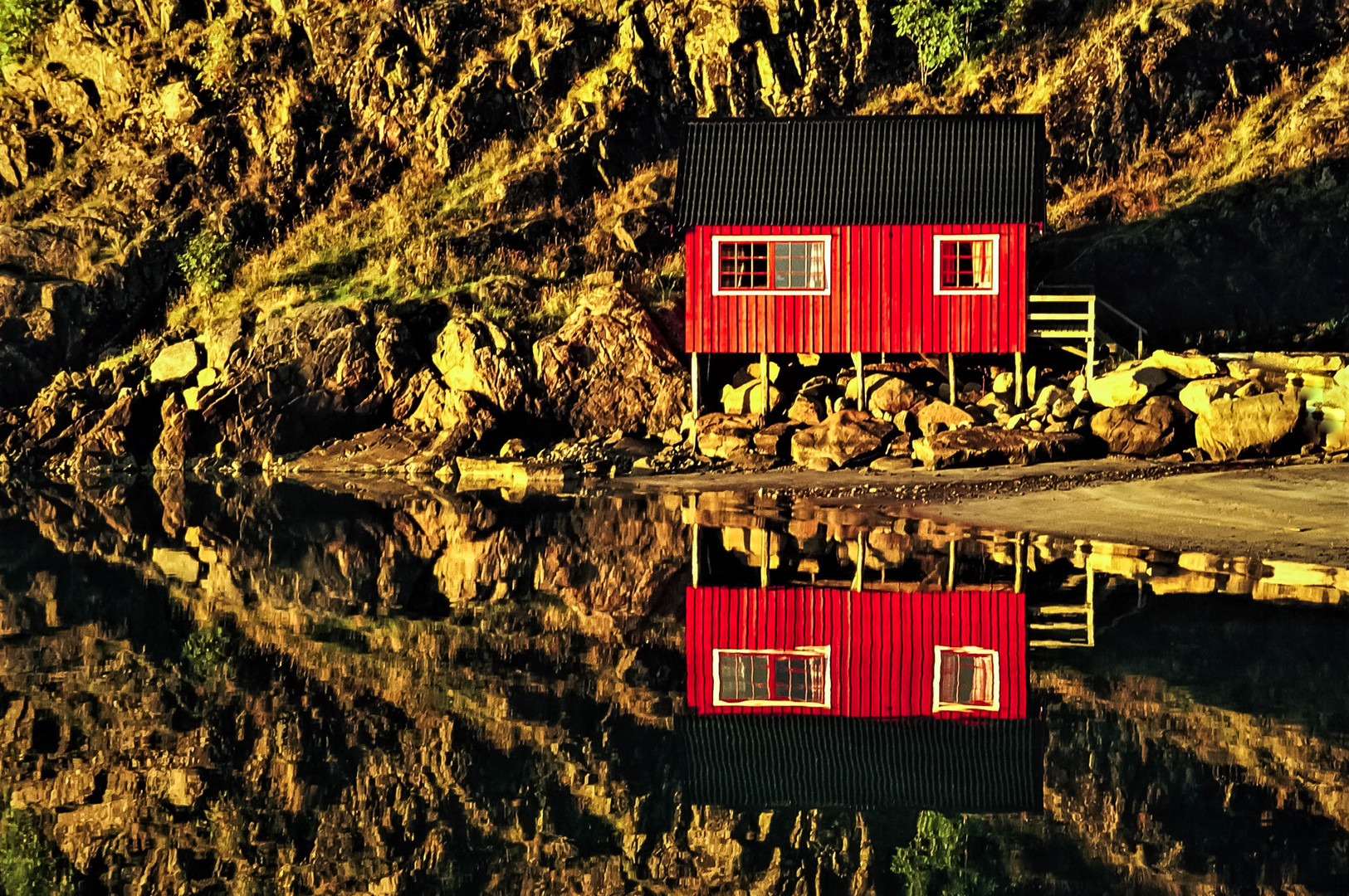 red cottage