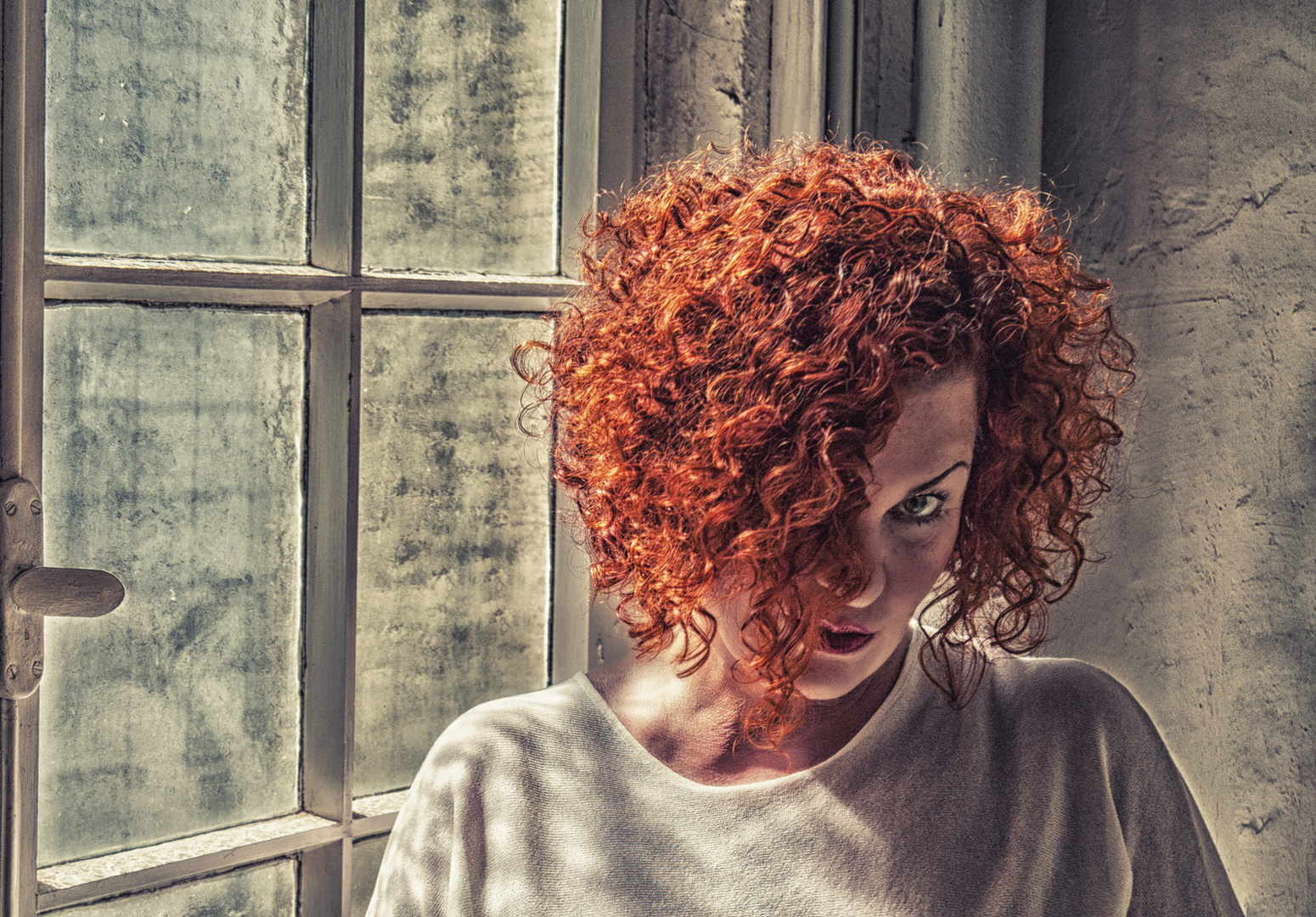 red curls