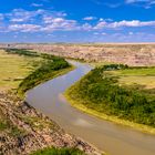 Red Deer River bei Drumheller, Alberta, Kanada