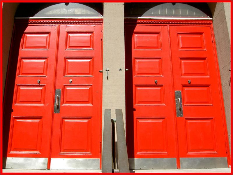 red doors