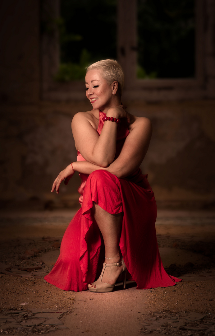 Red dress